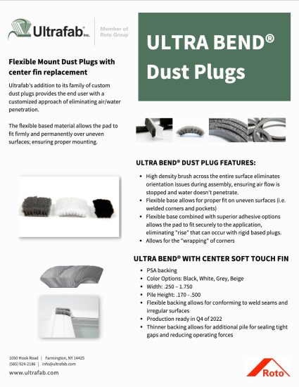 Ultra Bend Sell Sheet Cover
