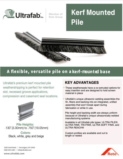 Ultrafab Kerf Mounted Sell Sheet Cover